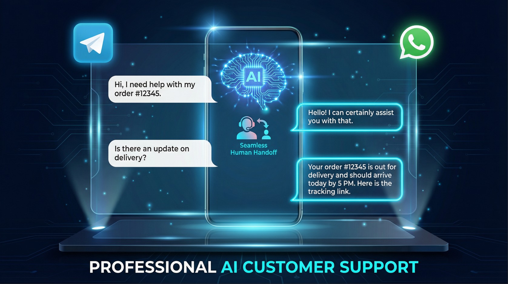 Интерфейс AI чат-ассистента